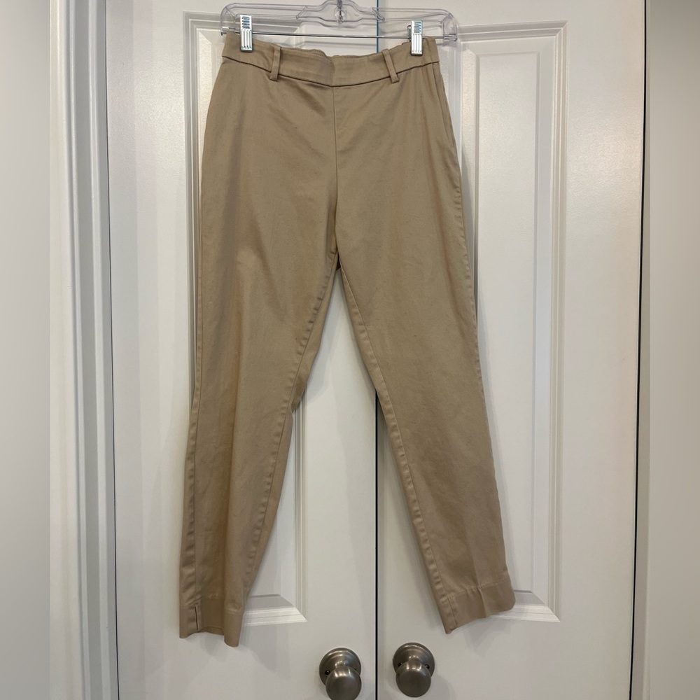 H&M khaki skinny dress pants